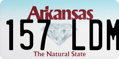 AR license plate 157LDM