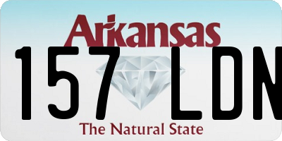AR license plate 157LDN