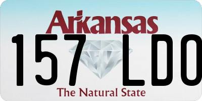 AR license plate 157LDO