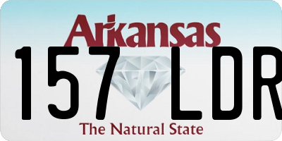 AR license plate 157LDR
