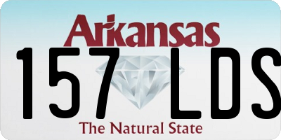 AR license plate 157LDS