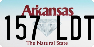AR license plate 157LDT