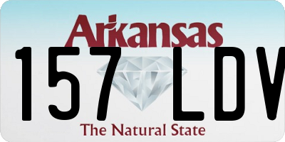 AR license plate 157LDV