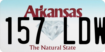 AR license plate 157LDW