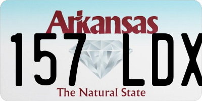 AR license plate 157LDX