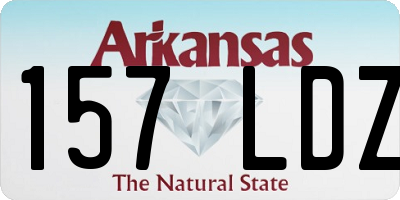 AR license plate 157LDZ