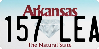 AR license plate 157LEA
