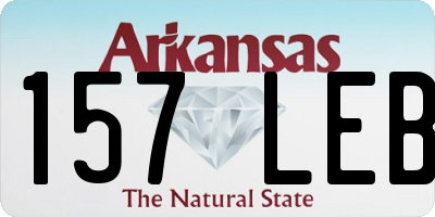 AR license plate 157LEB
