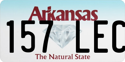 AR license plate 157LEC