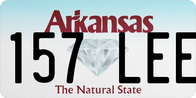 AR license plate 157LEE
