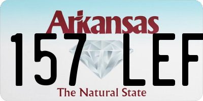 AR license plate 157LEF