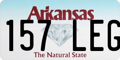 AR license plate 157LEG