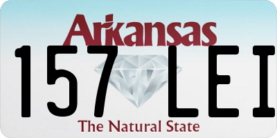 AR license plate 157LEI