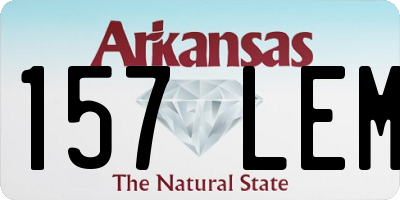 AR license plate 157LEM