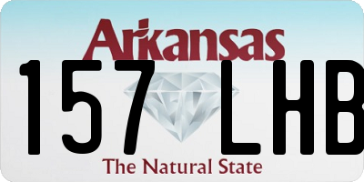 AR license plate 157LHB