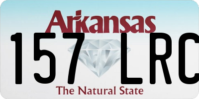 AR license plate 157LRC