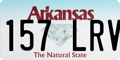 AR license plate 157LRV