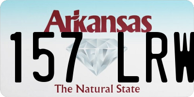 AR license plate 157LRW
