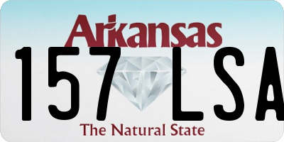 AR license plate 157LSA