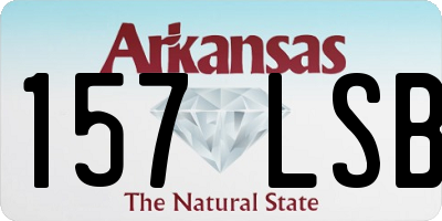 AR license plate 157LSB