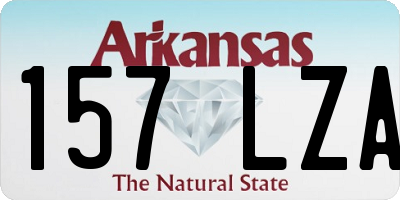 AR license plate 157LZA