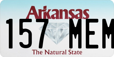AR license plate 157MEM