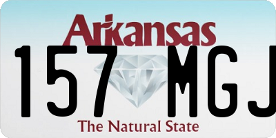 AR license plate 157MGJ