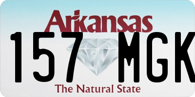 AR license plate 157MGK