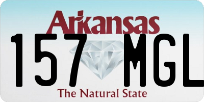 AR license plate 157MGL