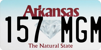 AR license plate 157MGM