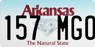 AR license plate 157MGO