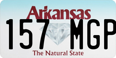 AR license plate 157MGP