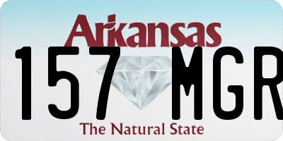 AR license plate 157MGR