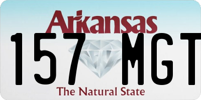 AR license plate 157MGT