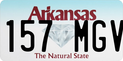 AR license plate 157MGV