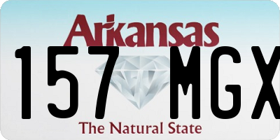 AR license plate 157MGX
