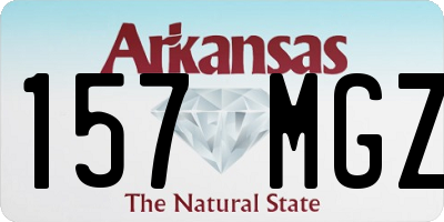 AR license plate 157MGZ