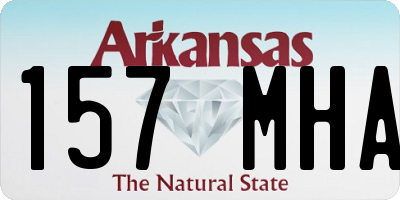 AR license plate 157MHA