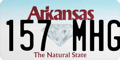 AR license plate 157MHG