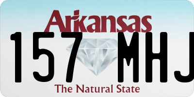 AR license plate 157MHJ