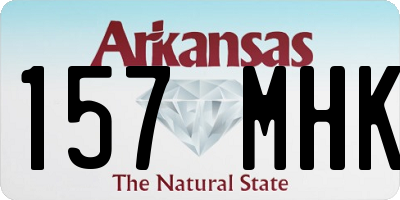 AR license plate 157MHK