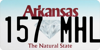 AR license plate 157MHL
