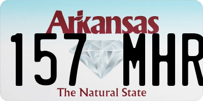 AR license plate 157MHR