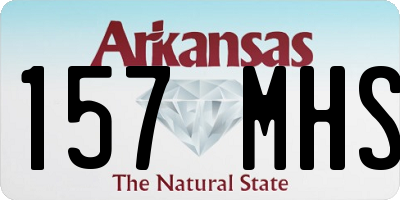 AR license plate 157MHS