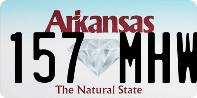 AR license plate 157MHW