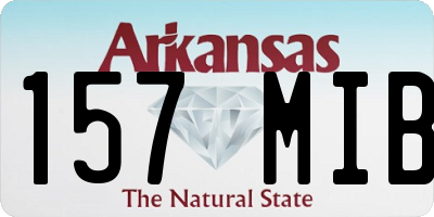 AR license plate 157MIB