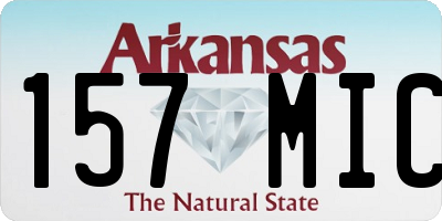 AR license plate 157MIC