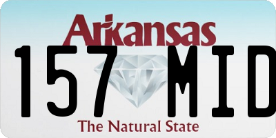 AR license plate 157MID