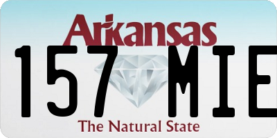 AR license plate 157MIE