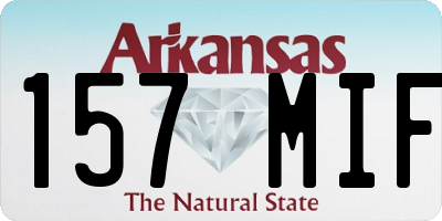 AR license plate 157MIF